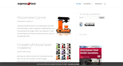 Desktop Screenshot of espressotest.dk