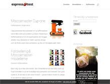 Tablet Screenshot of espressotest.dk